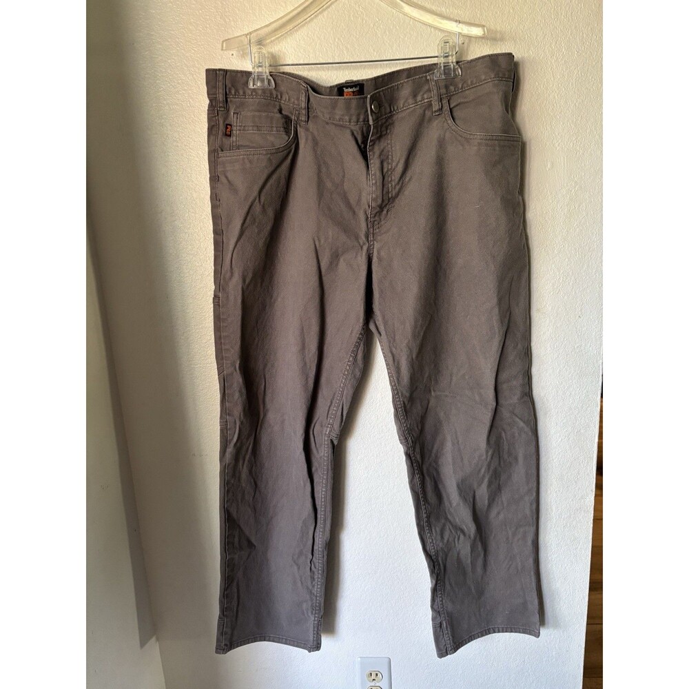 TIMBERLAND PRO MENS Gray CANVAS WORK PANTS SIZE W40/L32